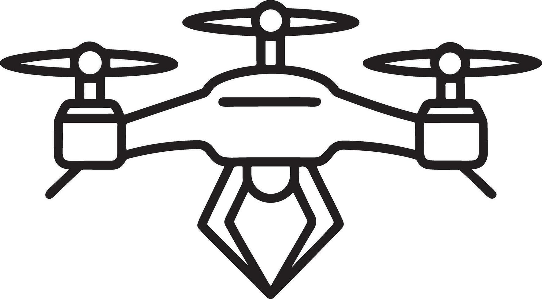 Technology Drone Line Art Icon vector