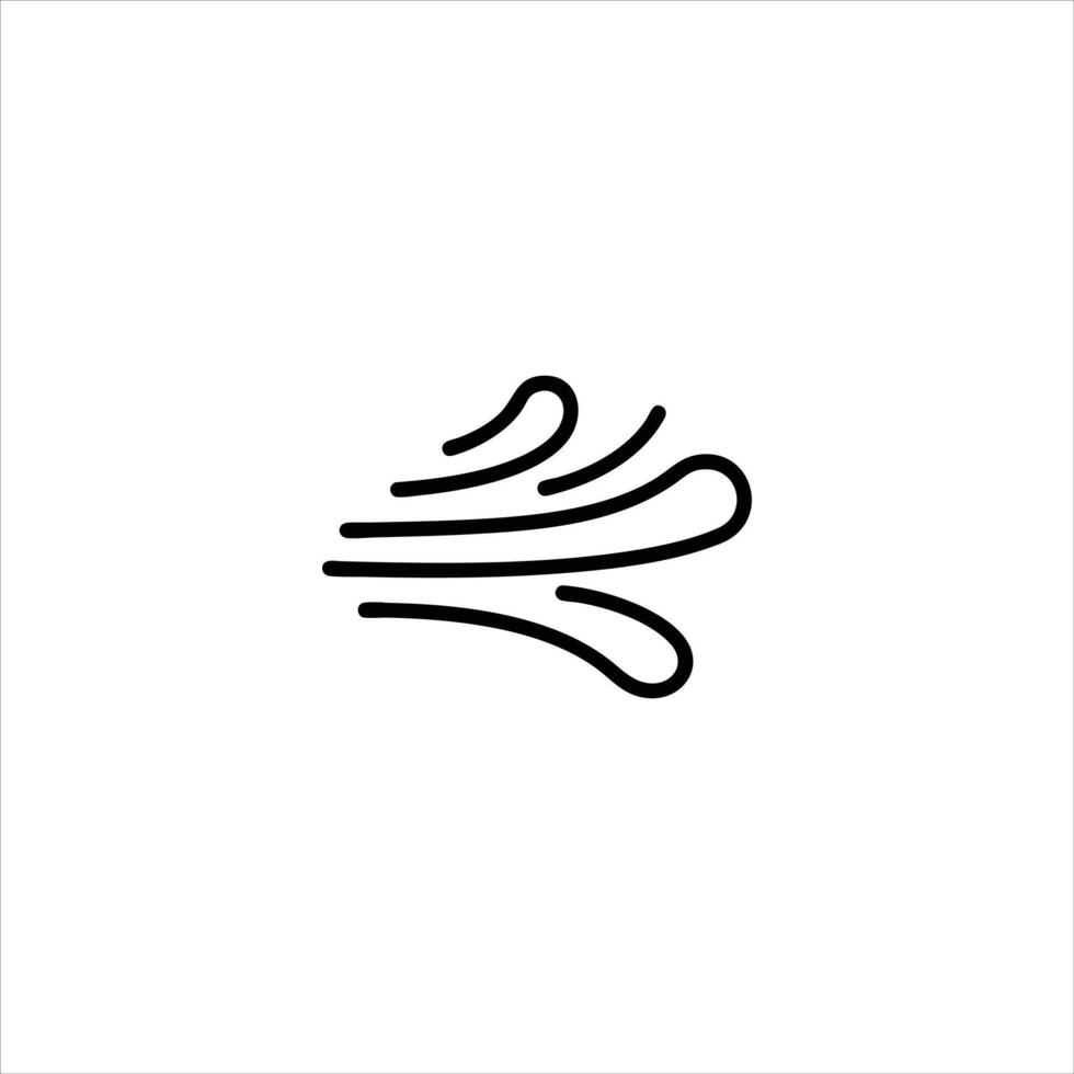 Wind Airflow Breeze Movement Lines vector