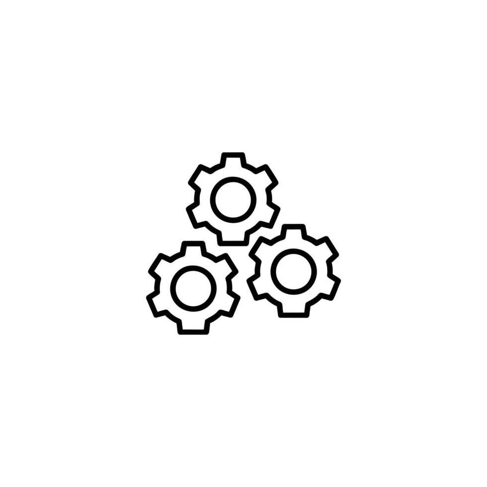 Team Collaboration Interlocked Gears vector