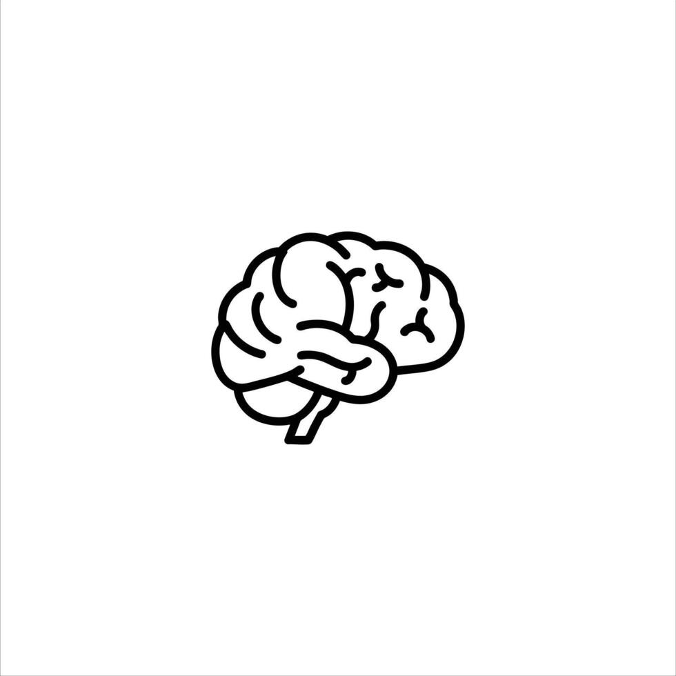 Brain Outline Mind Intelligence Neuroscience vector