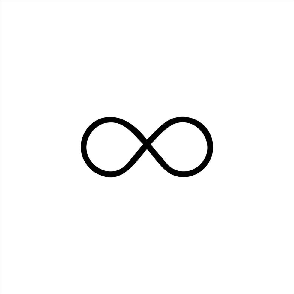 Infinity Symbol Endless Time Loop vector