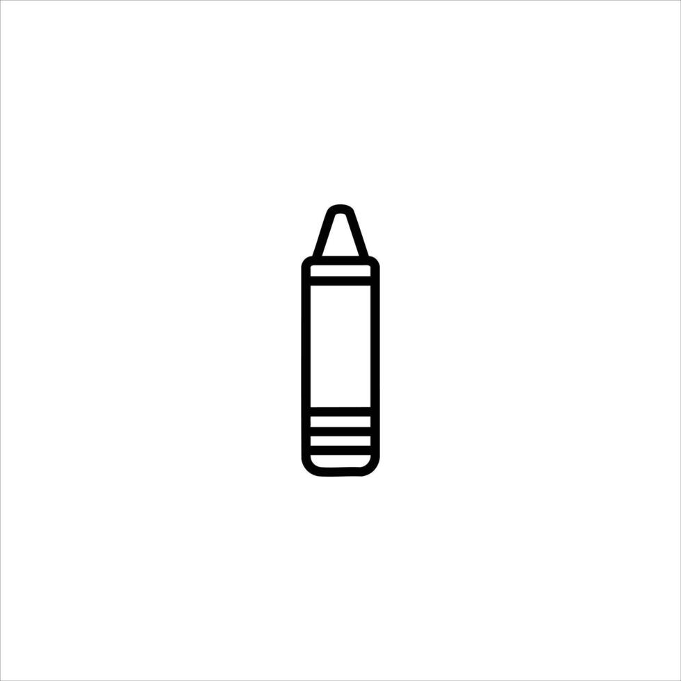 Crayon Conical Tip Drawing Tool vector