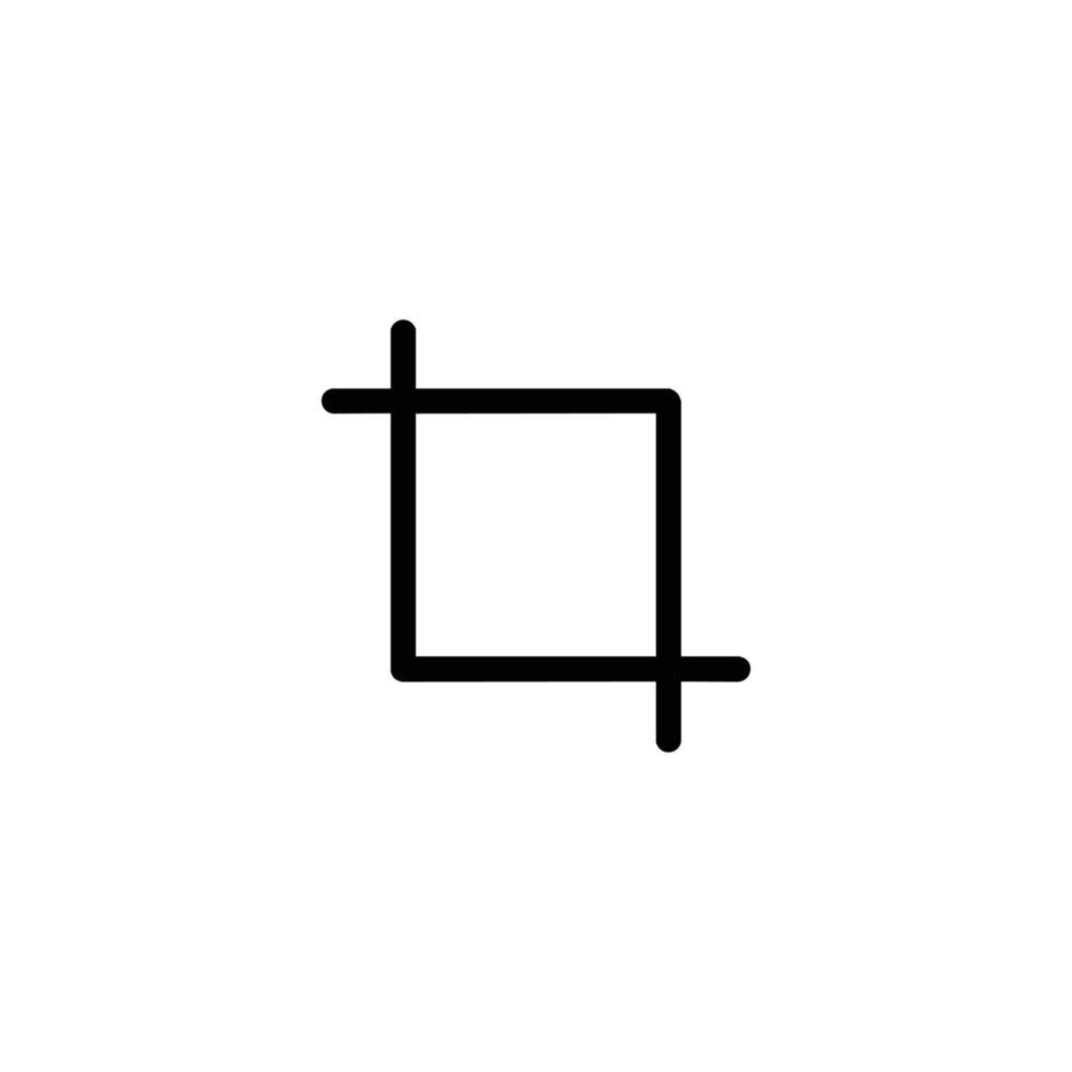 Image Photo Crop Tool Brackets vector
