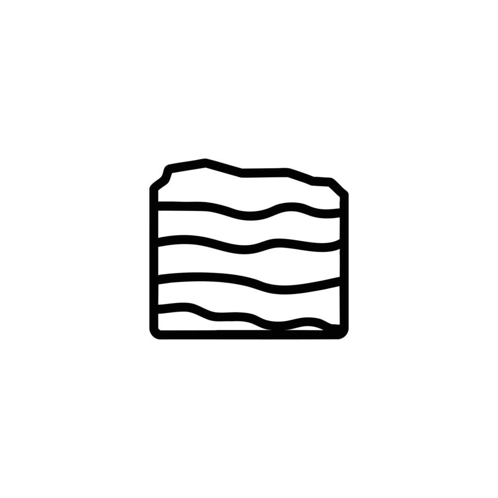 Geological Rock Strata Layers Section vector