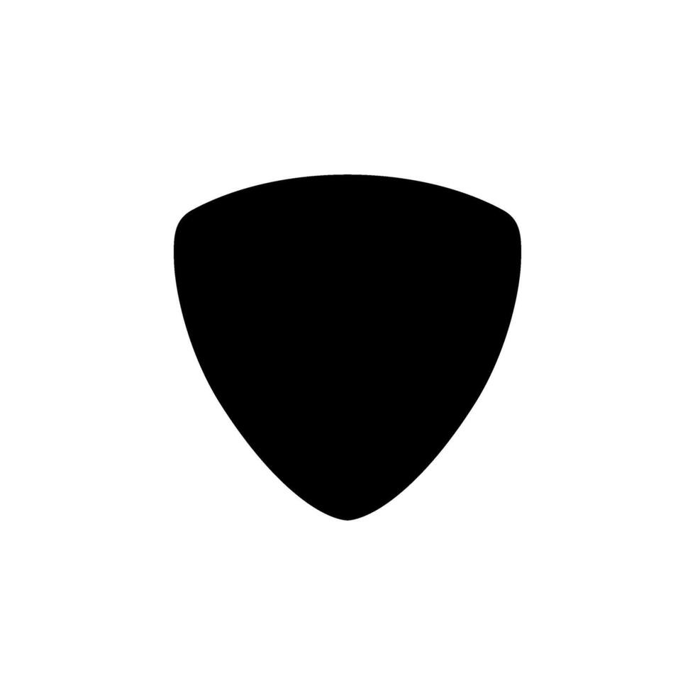 Silhouette of a guitar pick, also called a plectrum, is a small, flat tool used to pluck, strum or play melody in the strings of a acoustic or electric guitar. Size and Color Editable vector