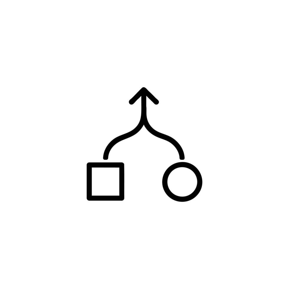 A B Testing Split Arrows vector