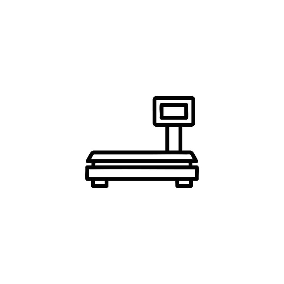 Industrial Weighing Scale Design vector