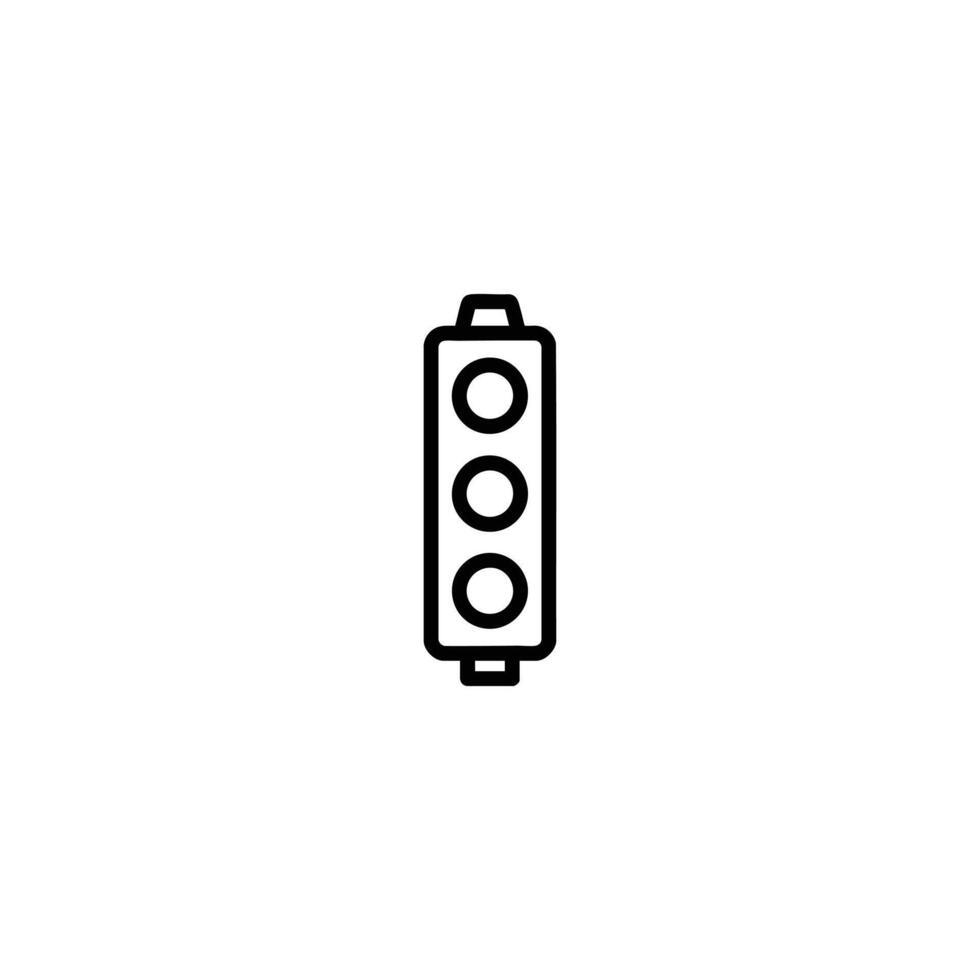 Traffic Light Signal Stacked Circles vector