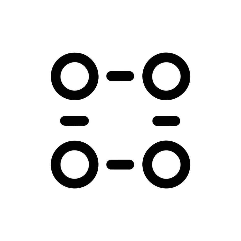 Binary Code Pattern Outline Icon vector