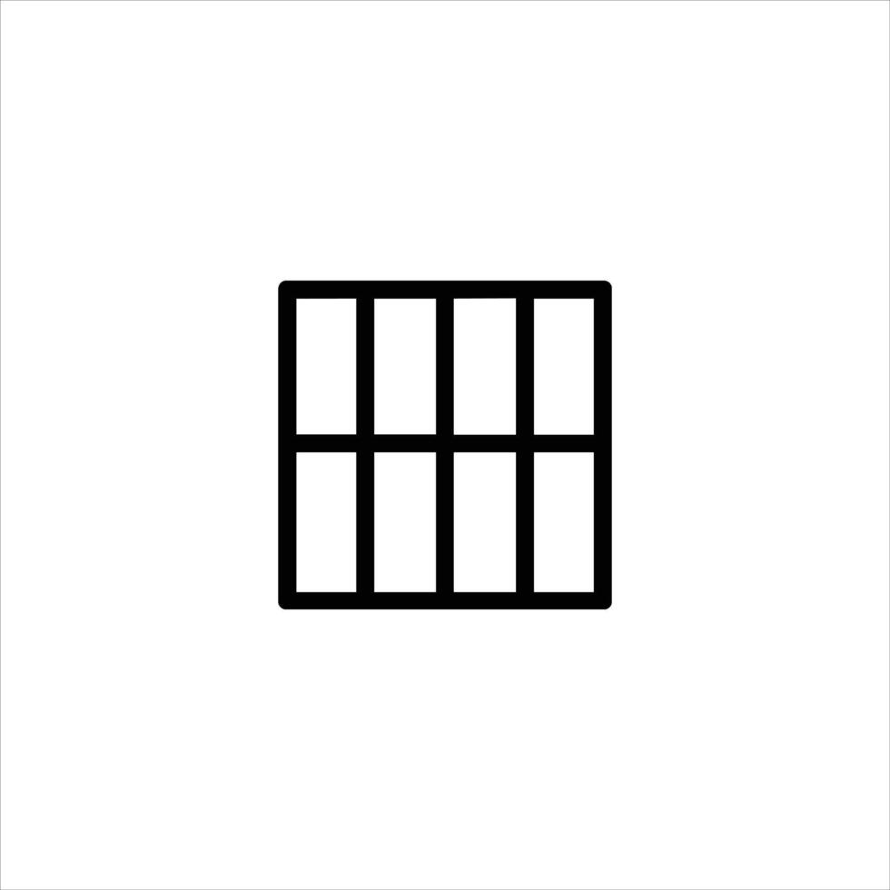 Prison Bars Jail Cell Line Drawing vector