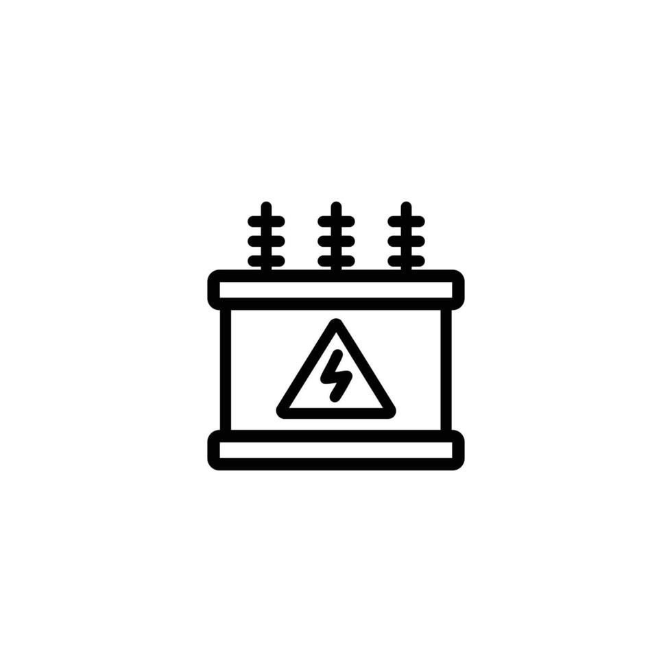 Electrical Transformer Box Design vector