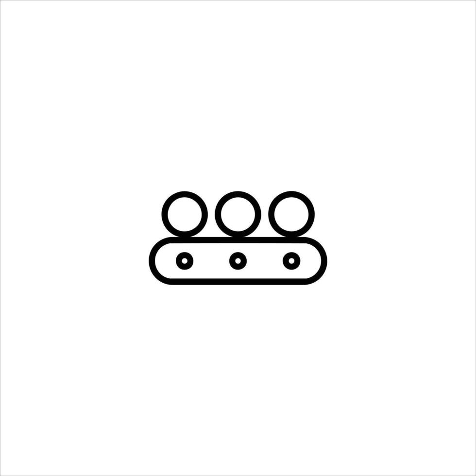 Abstract Assembly Line Flow Drawing vector