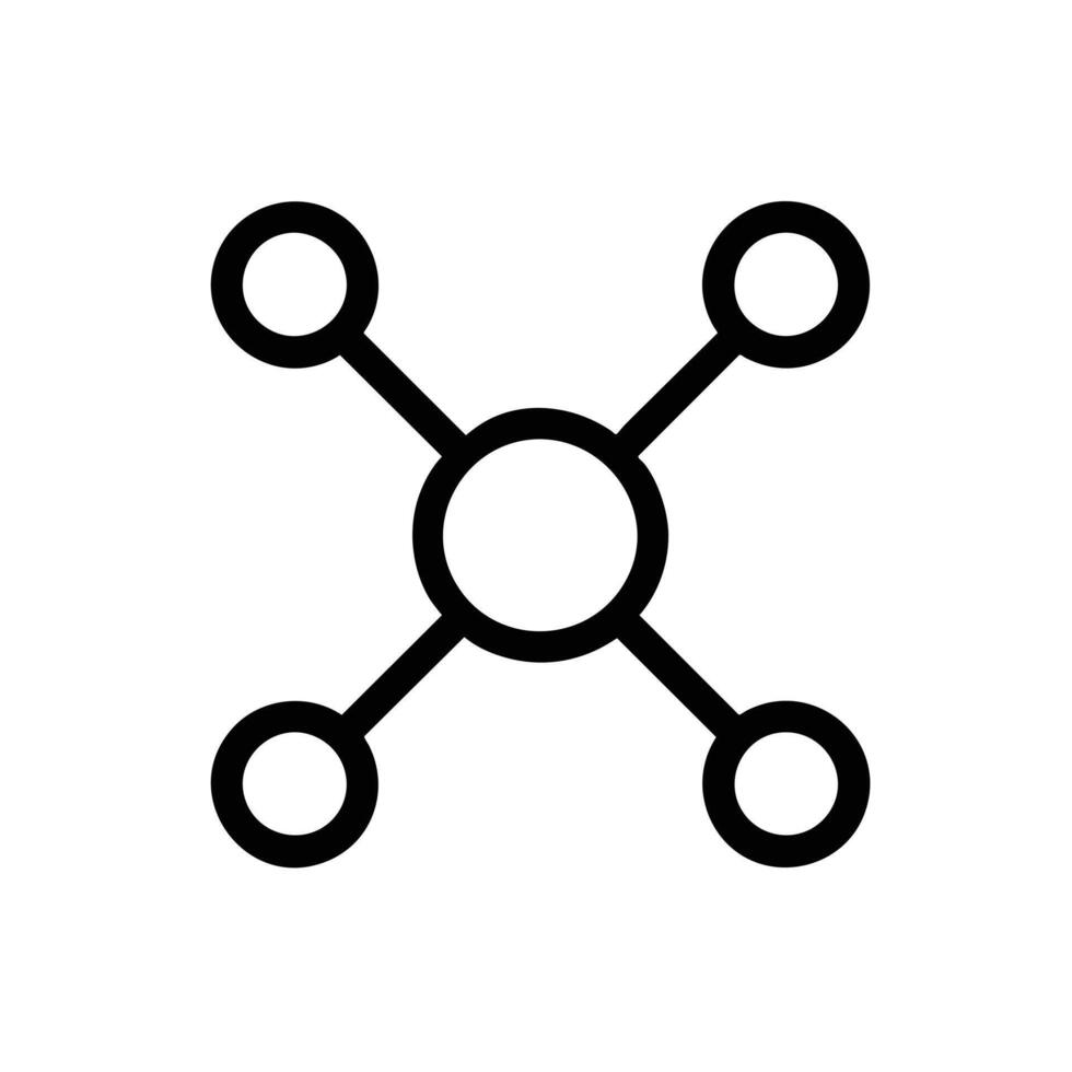 Peer to Peer P2P Network Icon vector