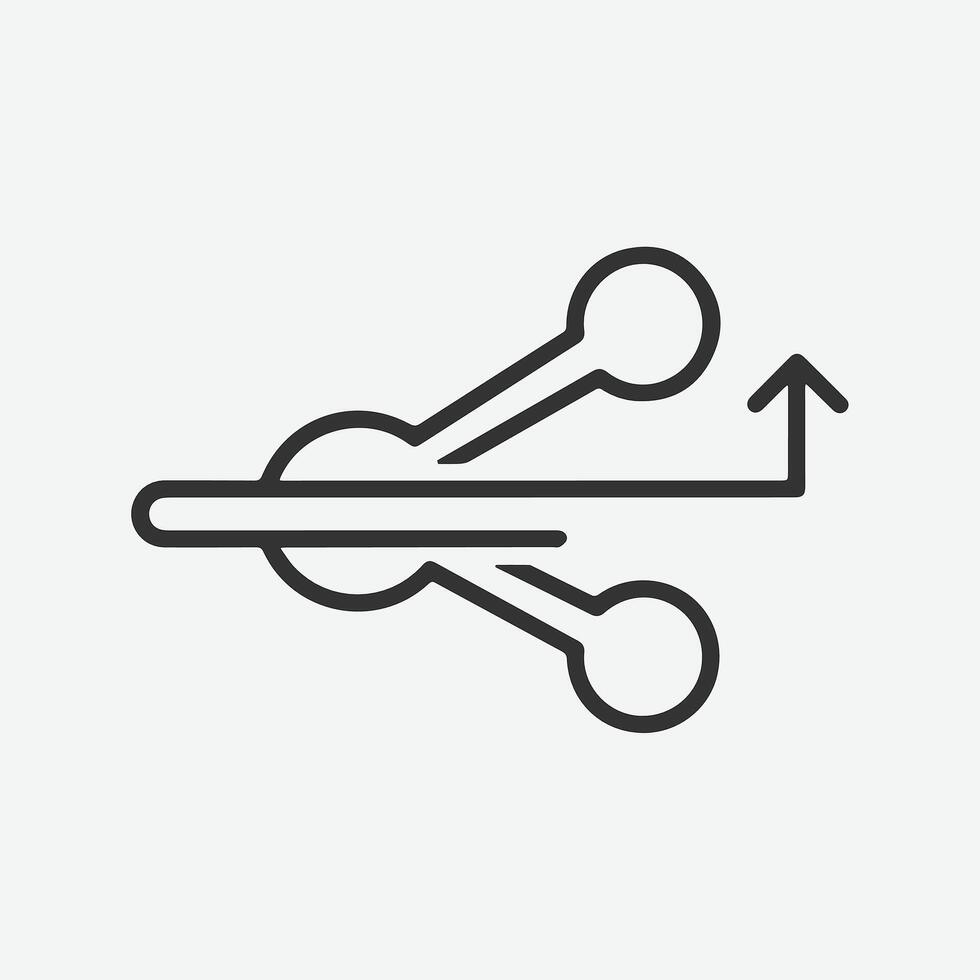 Data sharing and uploading icon graphic vector