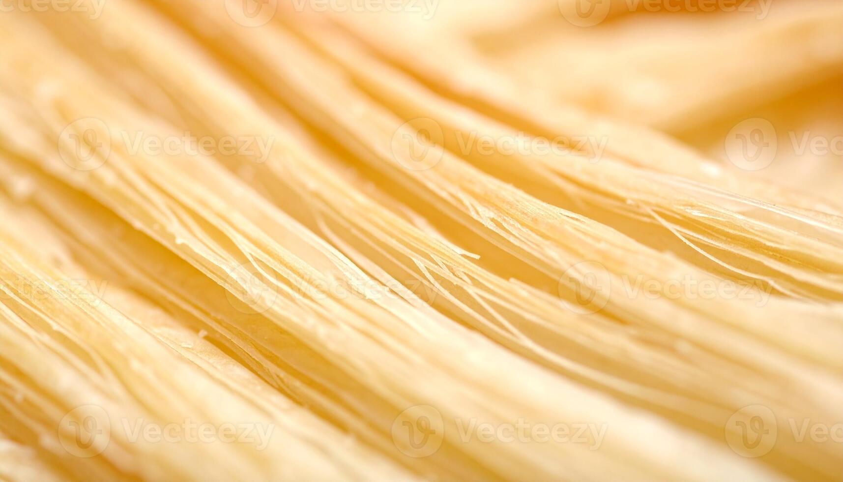 Delicate Strands of Raw Pasta Drying on a Kitchen Surface During the Afternoon photo