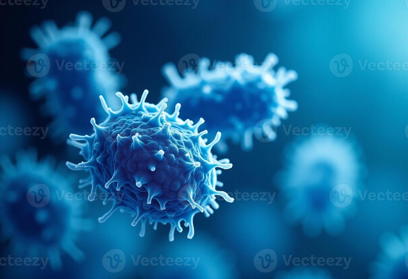 Laboratory Science Image of Viral Cells photo