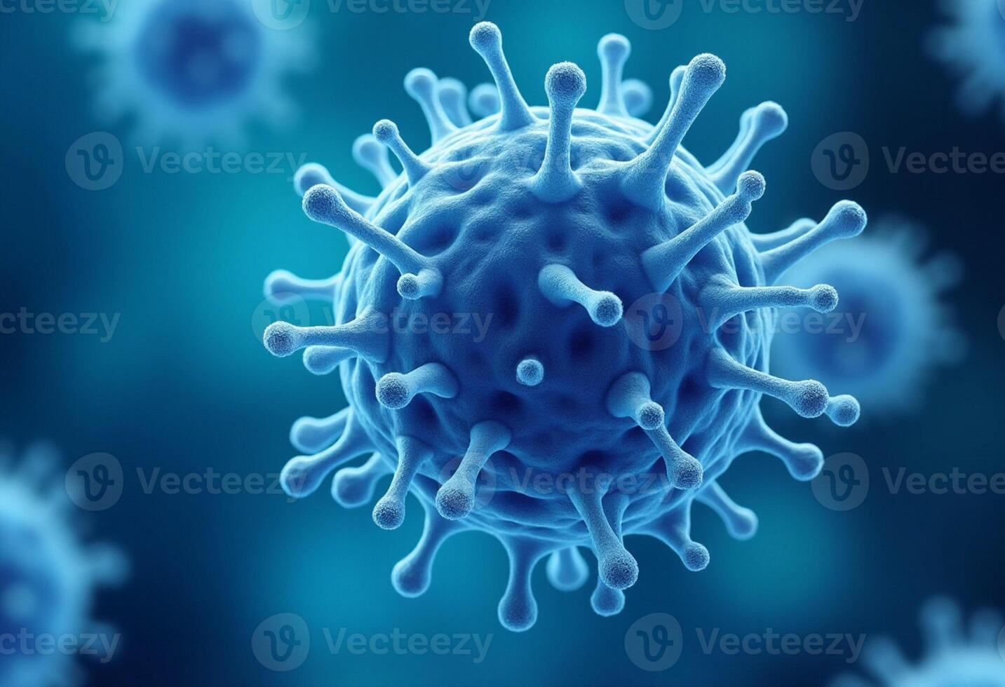Microscopic View of Germ Structure in Science Concept photo