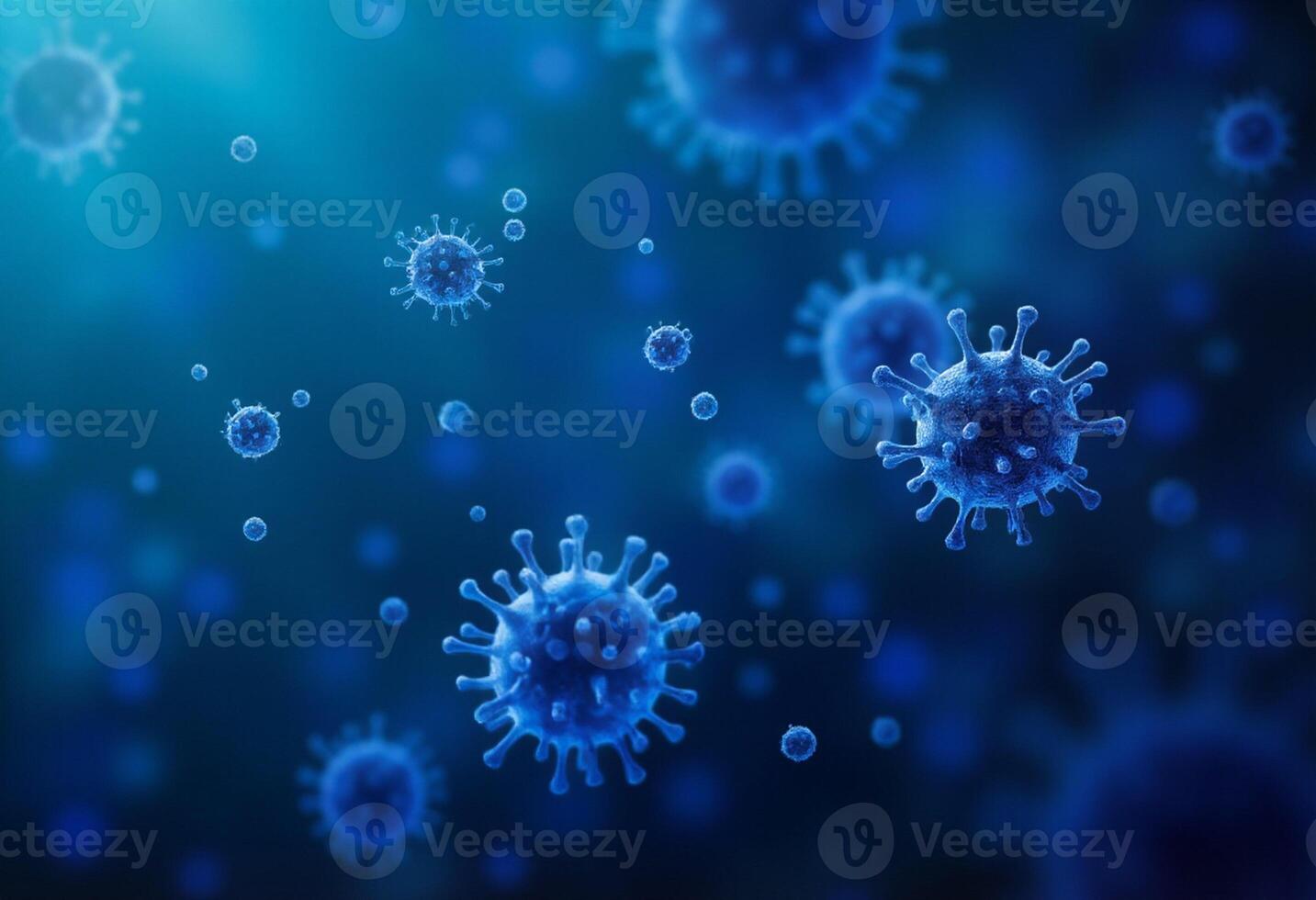 Medical Microbiology Concept with Viral Pathogens photo