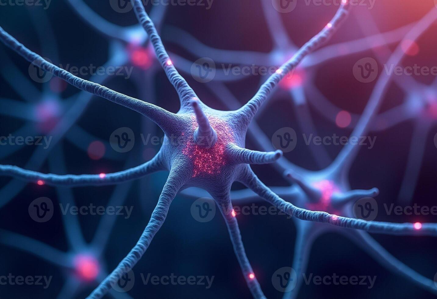 Synapse Activity Rendering in Deep Learning Concept photo