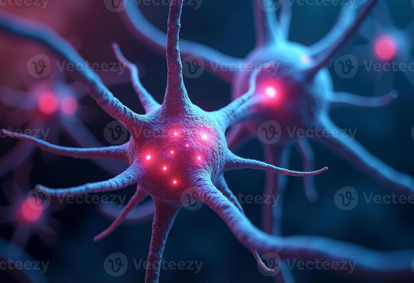 Artificial Intelligence Synapse Connection Concept photo