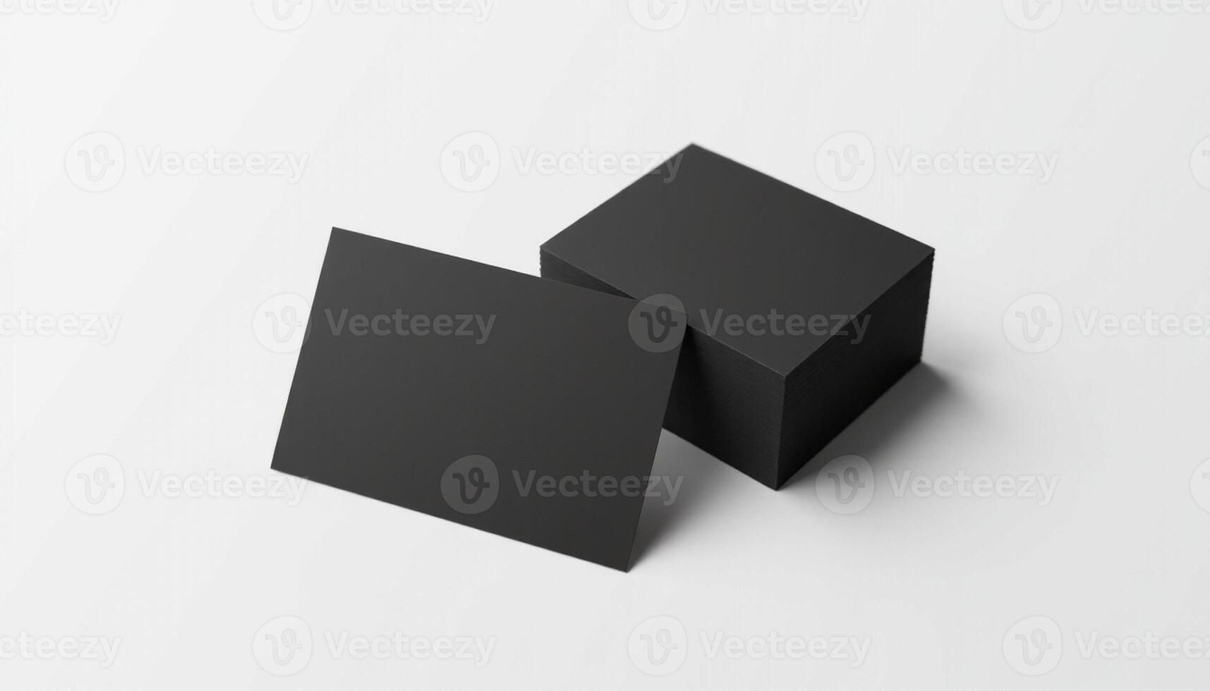 Black square mockup on white background photo