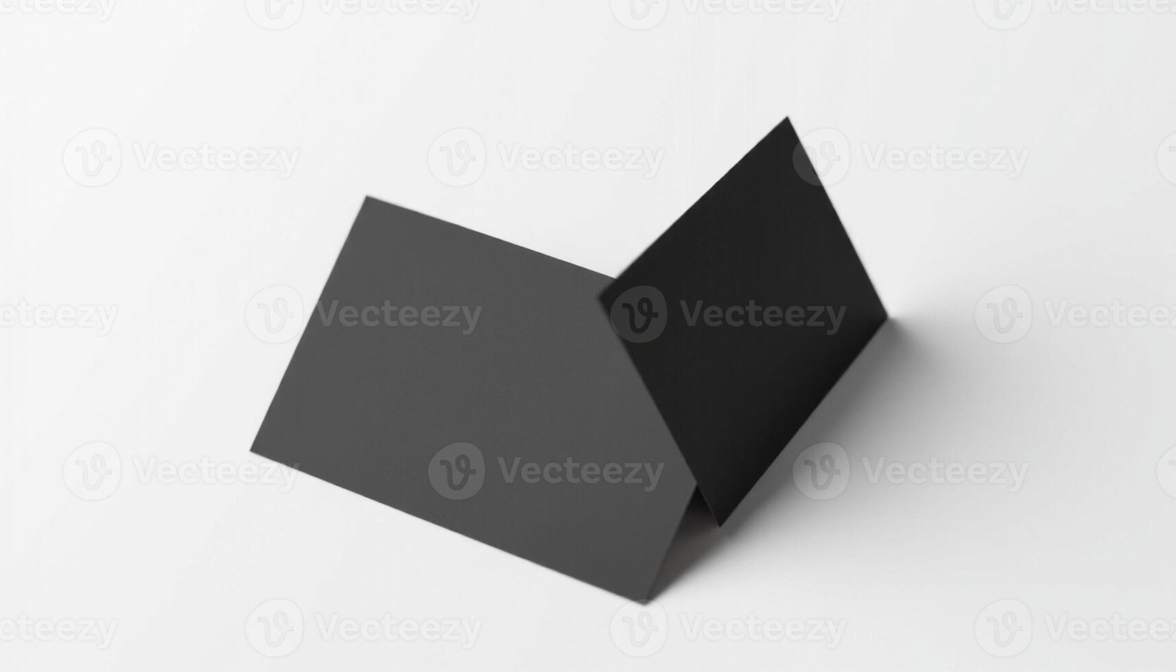 A black square on a white surface photo