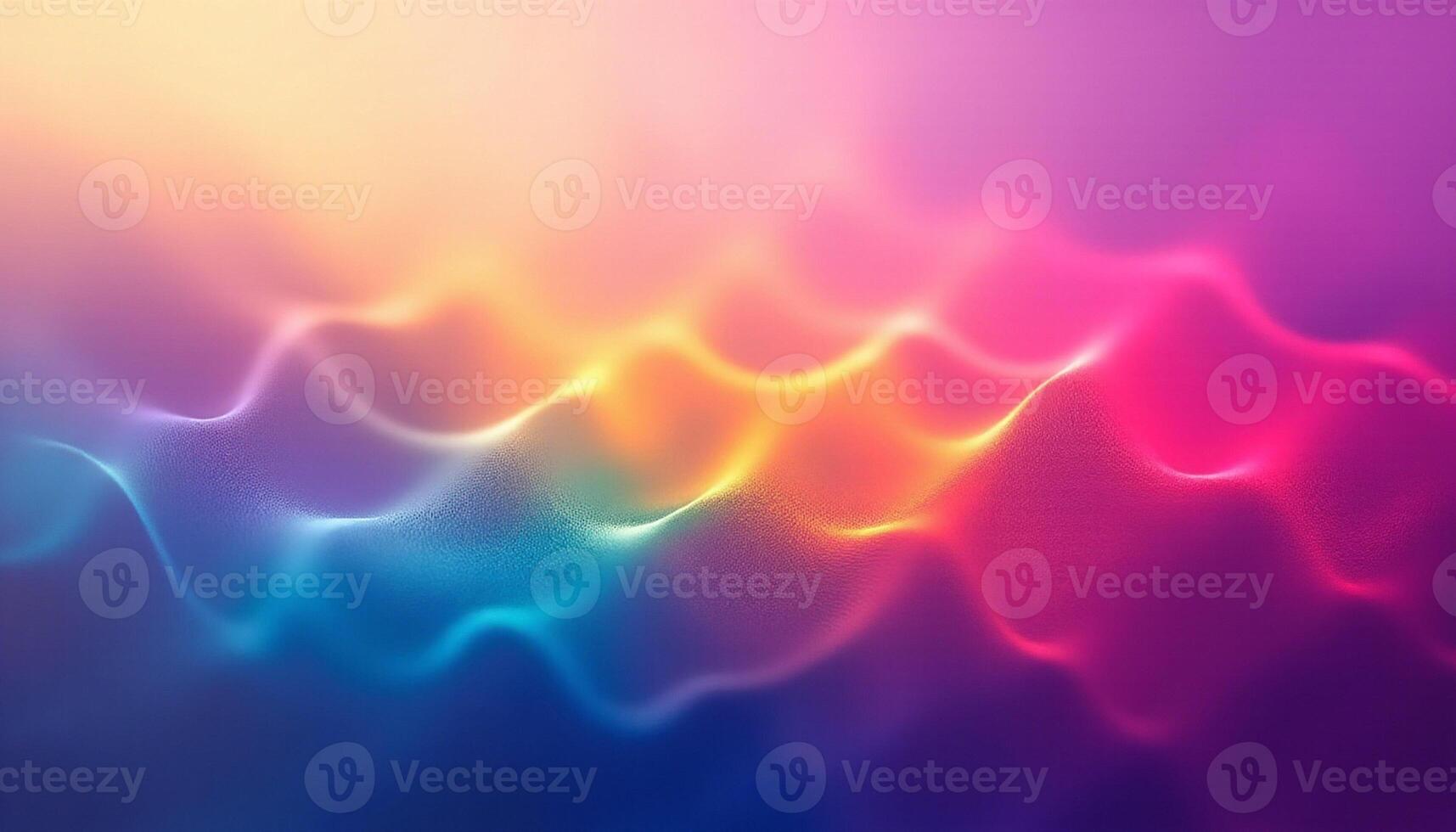 Colorful waves on a background with a bright light photo