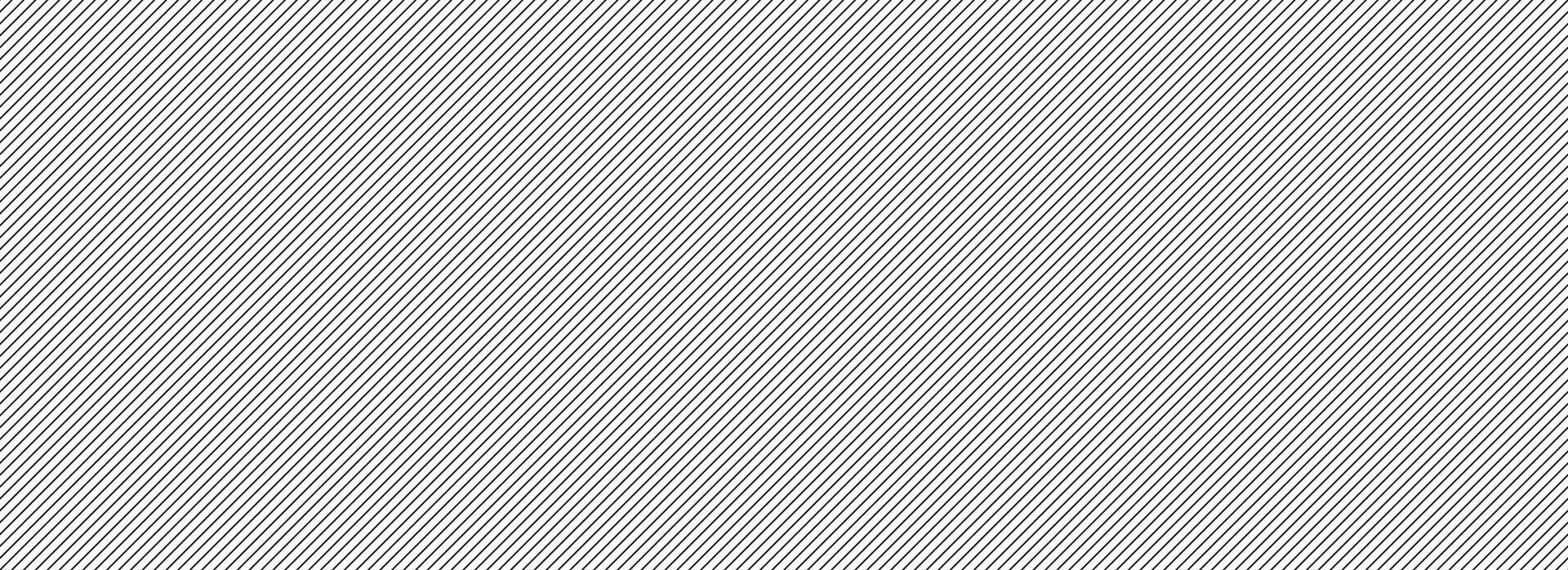 Seamless thin slash line pattern. Repeated fine diagonal lines background. Black and white angled linear wallpaper. Abstract tilted slanted stripes backdrop. Repeating oblique strip texture vector