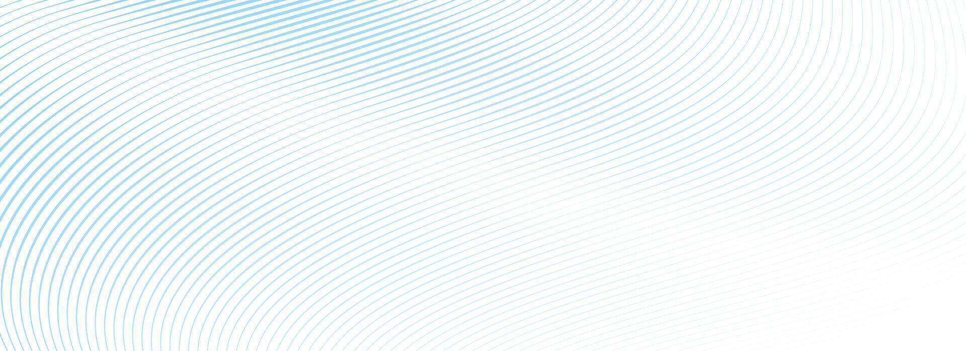 Abstract blue wave line background. Light blue dynamic striped texture. Warped and curved lines wallpaper for tech design template, presentation, brochure, leaflet, booklet. Airy backdrop vector