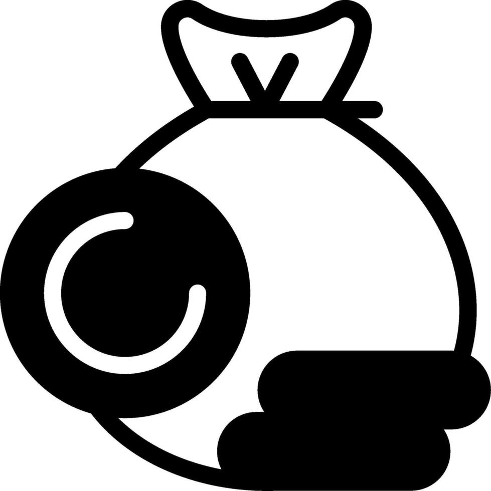 Term Deposit Modern Solid Black Icon vector