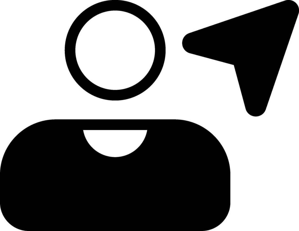 Black Share Contact Icon vector