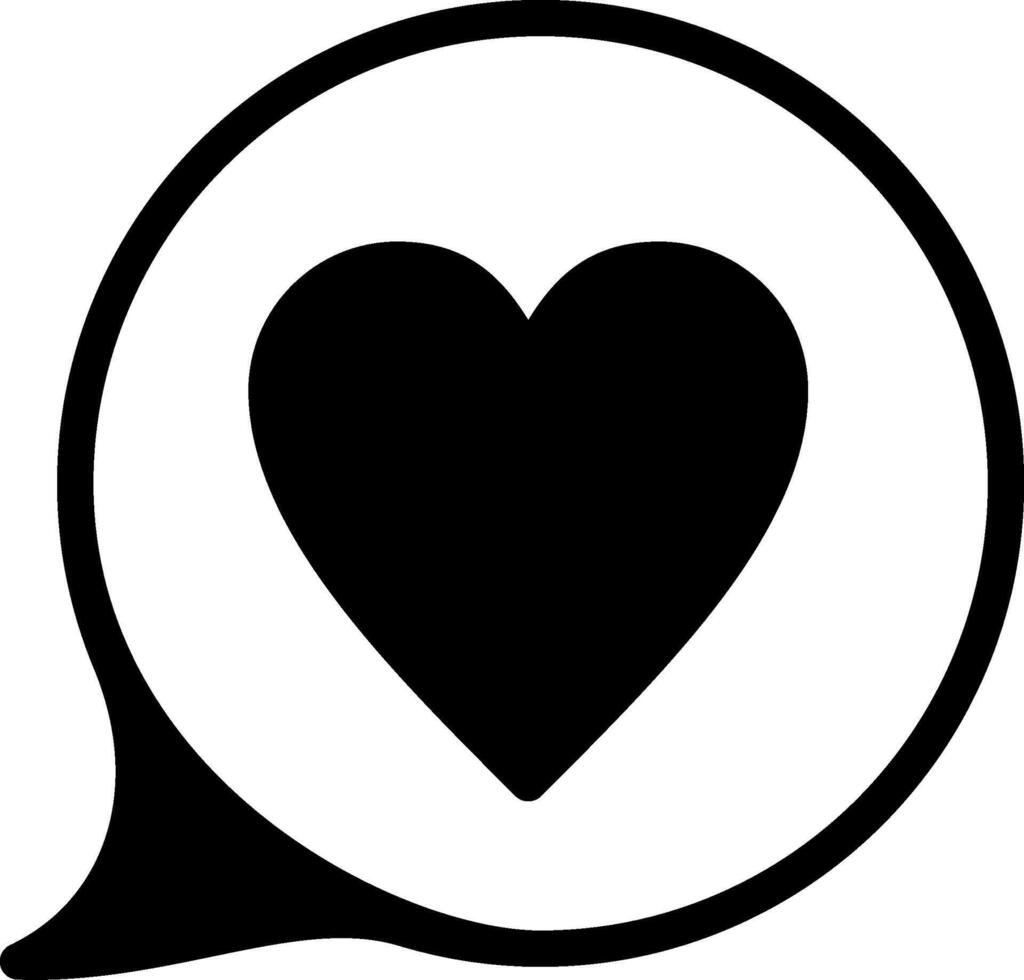 Chat Reactions Solid Black Icon vector