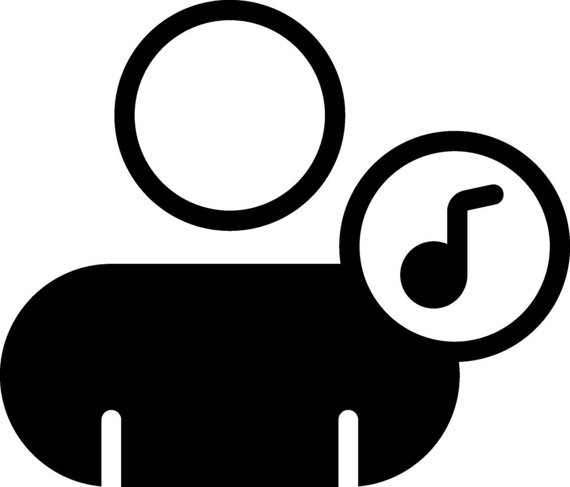 Contact Ringtone Solid Icon vector