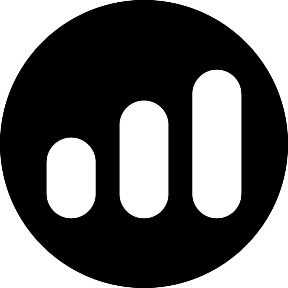 Cellular Modern Semi Solid Black Icon vector