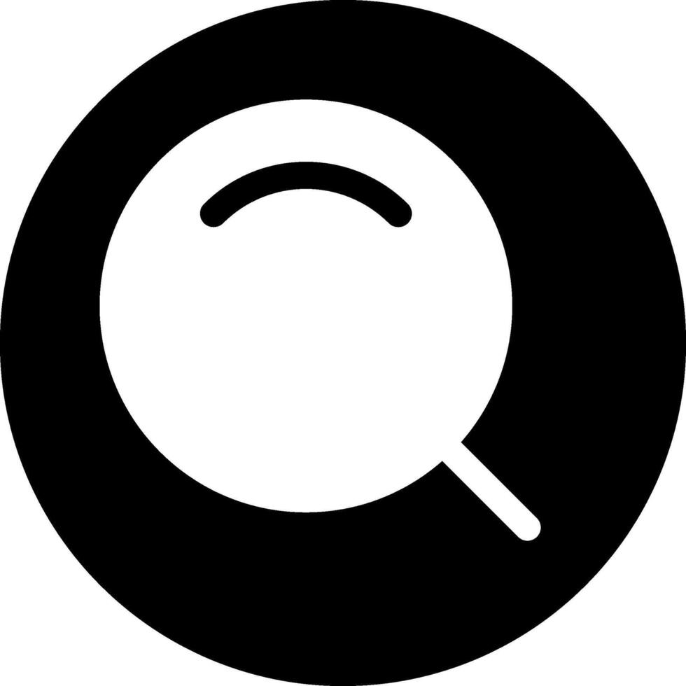 Search Modern Black Style Icon vector