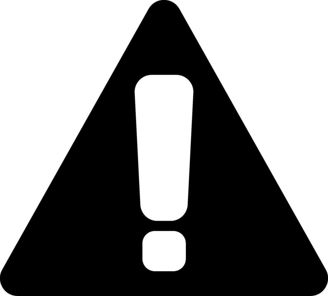 Warning Sign Modern Style Icon vector