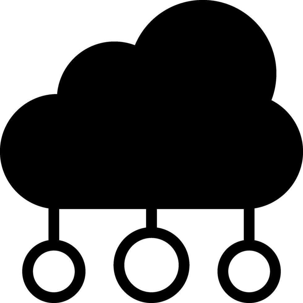 Computer Programing Modern Solid Black Icon vector