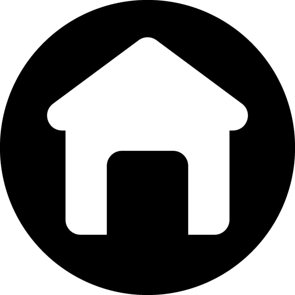 Home Modern Semi Solid Black Icon vector