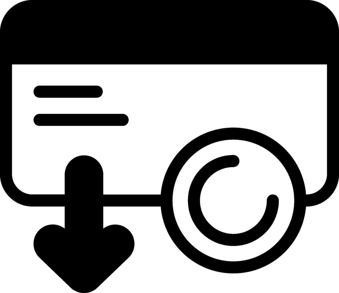 Money with Drawal Modern Solid Black Icon vector