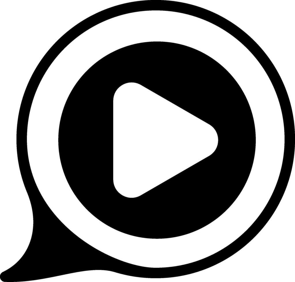 Chat Bold Black Icon vector
