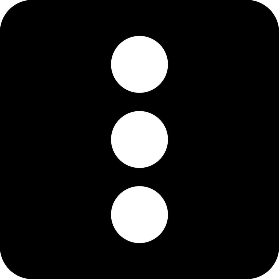 Menu Bold Black Icon vector