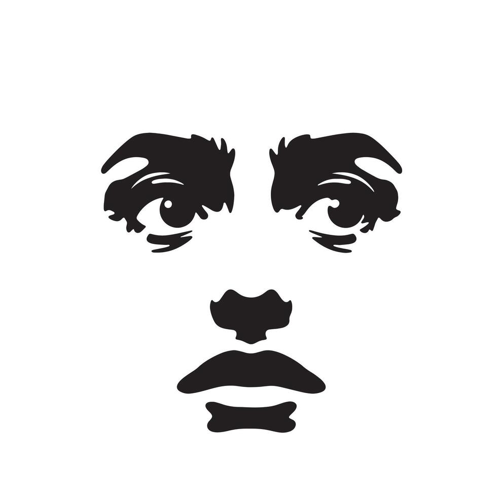 Angry Expression Faces Bundle in Cartoon Style Mood Icon Clean Design vector