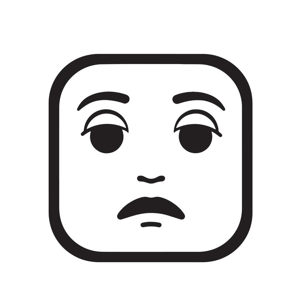 Angry Mood Expression Cartoon Face Icons Bundle with Clean Flat Style vector
