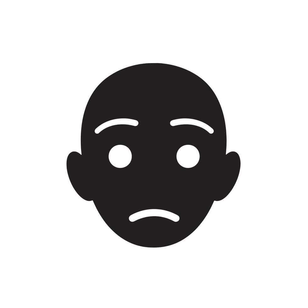 Angry Cartoon Expression Icons Bundle with Serious Faces and Bold Eyebrows vector