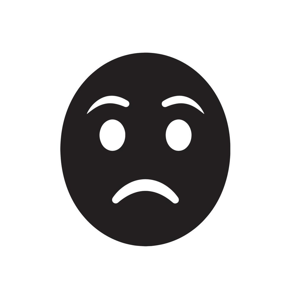 Angry Cartoon Icon Faces Bundle Featuring Bold Eyebrow Expression Looks vector