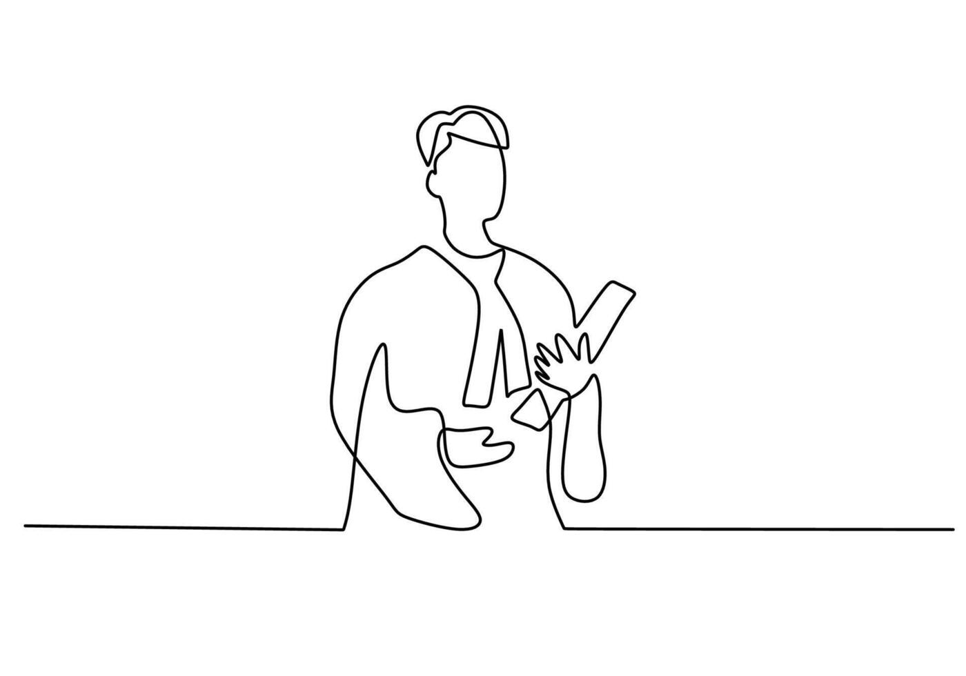 one line drawing law set concept. judge bring book vector