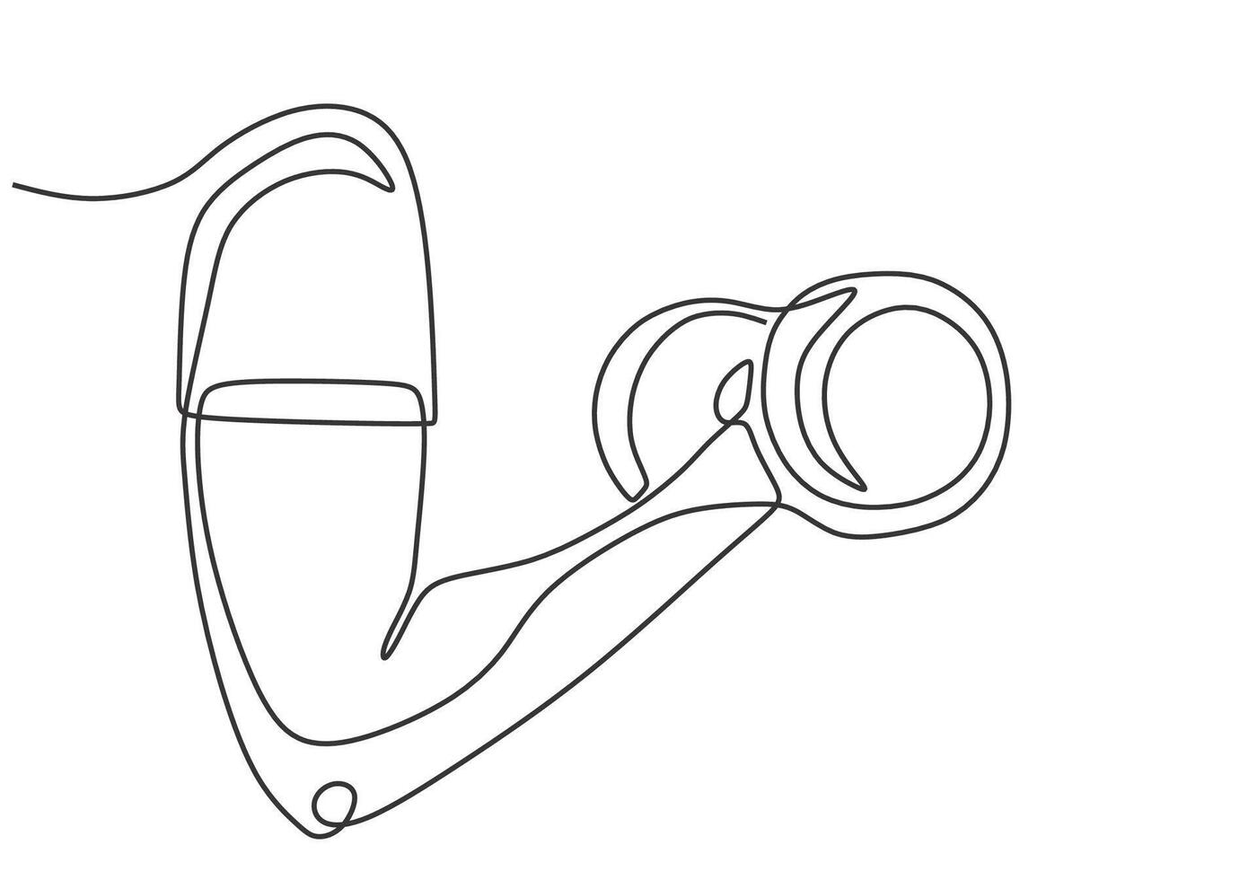 Hand lift up barbel in one continuous single line art drawing style Gym fitness sport concept vector