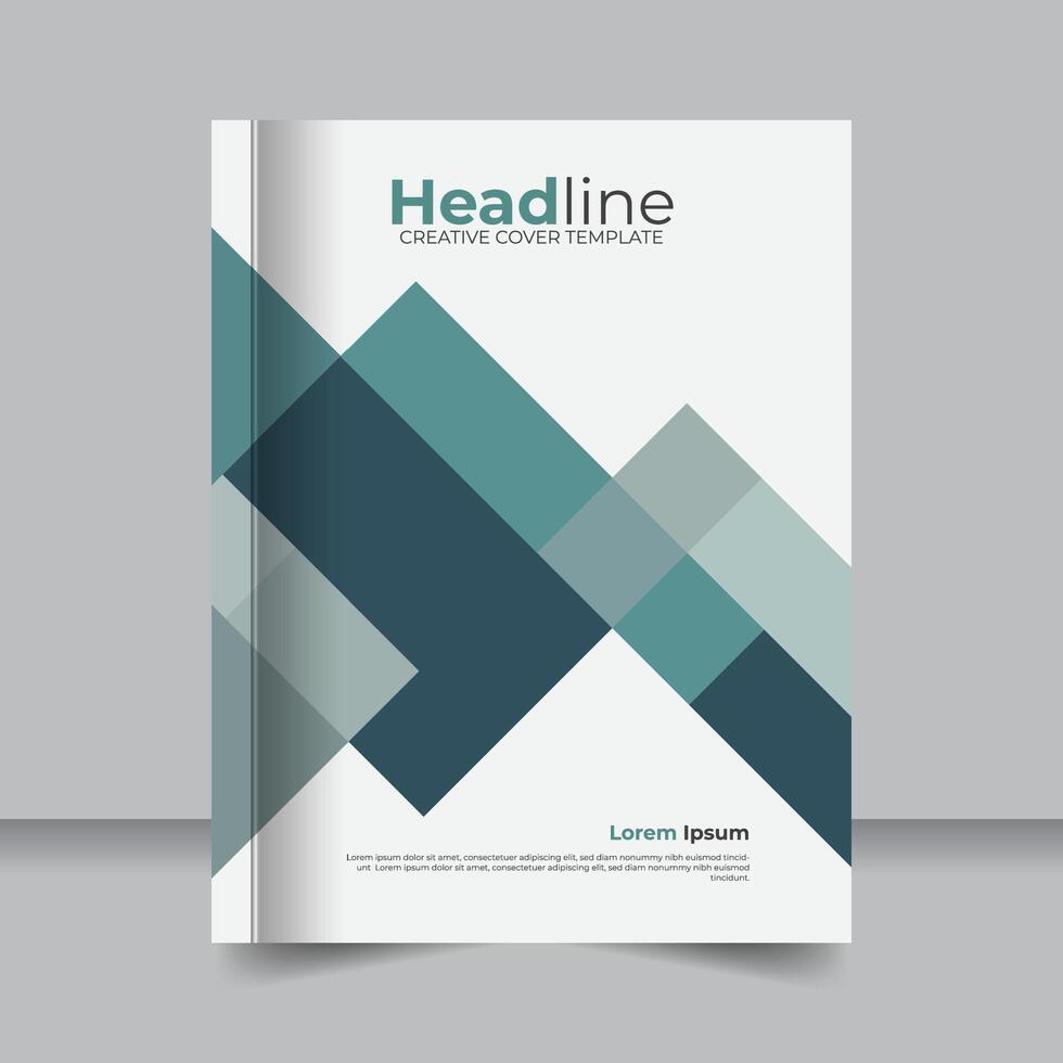 Flyer and Report Design Template for Company Presentations, Corporate Report and Brochure Layout with Modern Visual Design vector