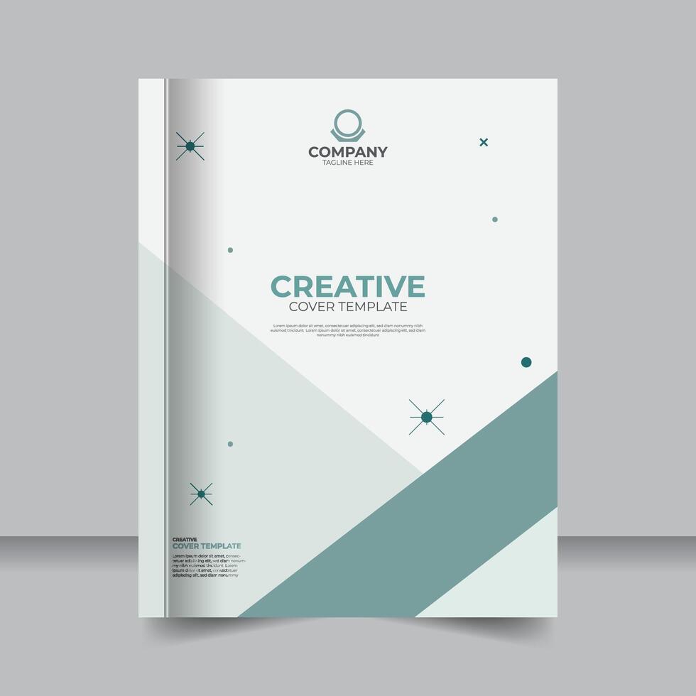 Sleek and Simple Cover Designs Featuring Geometric Elements, Clean Geometric Layouts for Book or Assignment Covers vector