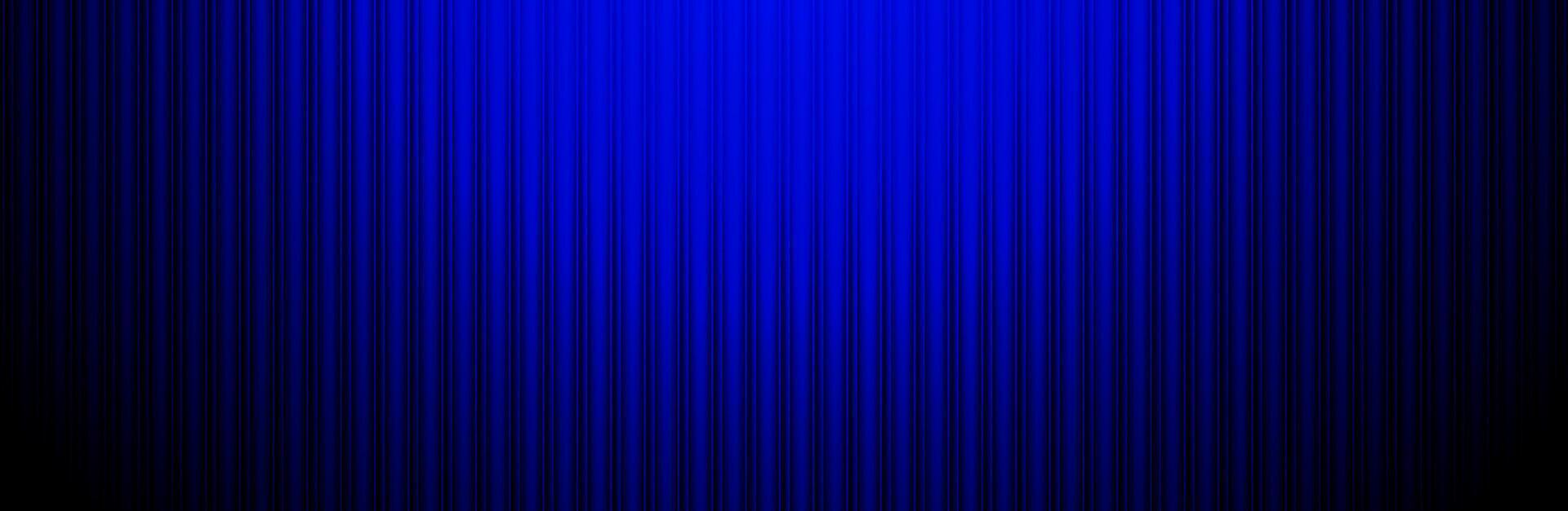 Dark blue background banner design with geometric vertical lines, exhibition stage, modern for presentation vector